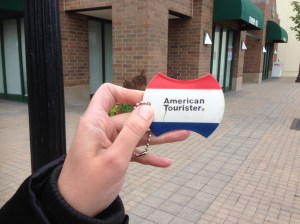 Butterfly Sister luggage tag